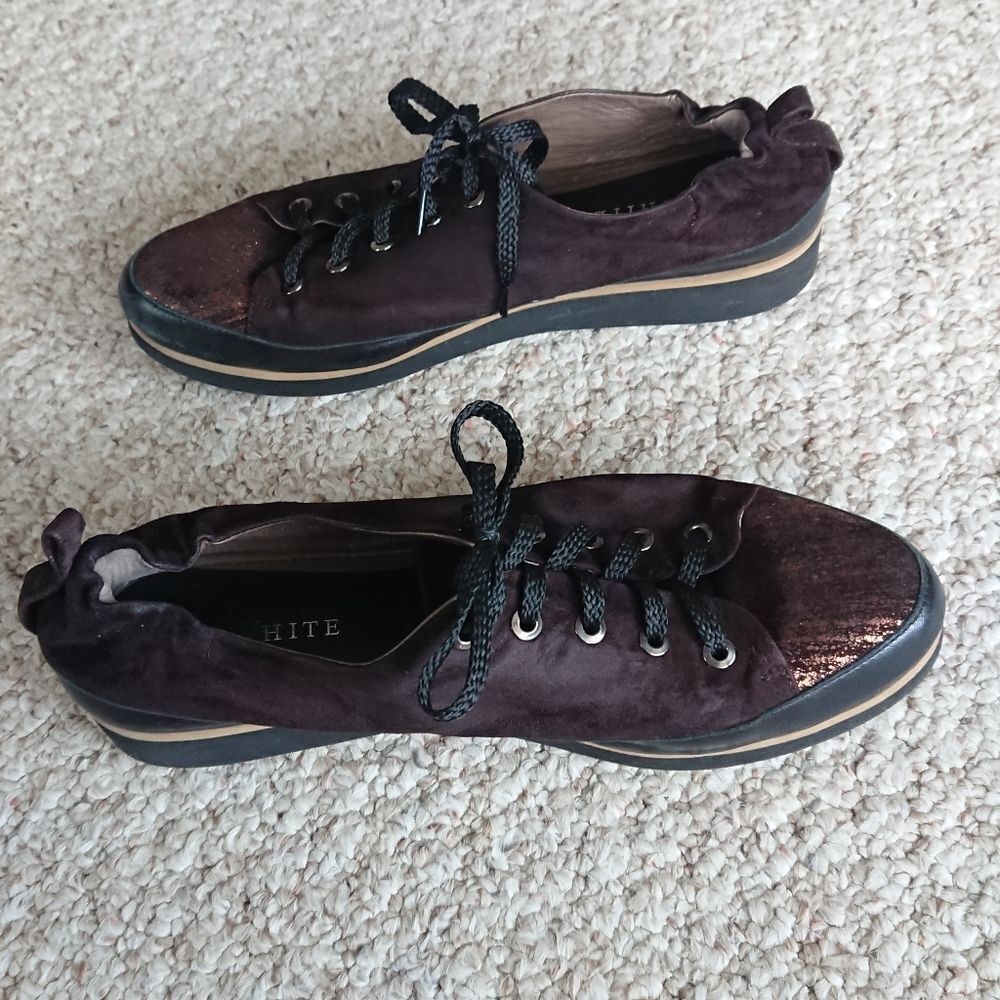 Ron White Brown Suede Nalla Onyx Sneakers size 38.5 - Picture 4 of 12